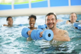 چند تمرین ورزش در آب یا آب درمانی